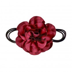 Floare cu snur pentru decor gat sau mana PRL50II Visiniu